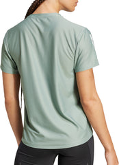 adidas Own The Run Short Sleeve Womens Running Top - Green