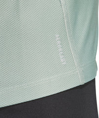 adidas Own The Run Short Sleeve Womens Running Top - Green