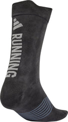 adidas RunXGRAPHIC Washed Running Socks - Black