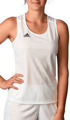 adidas T19 Womens Training Vest Tank Top - White