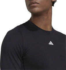 adidas Tech Fit Long Sleeve Mens Training Top - Black