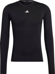 adidas Tech Fit Long Sleeve Mens Training Top - Black