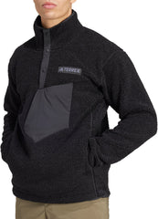 adidas Terrex Xploric High Pile Fleece Mens Sweatshirt - Black
