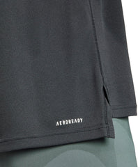 adidas Train Essentials Half Zip Long Sleeve Mens Training Top - Black