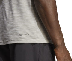 adidas Train Essentials Stretch Short Sleeve Mens Training Top - Grey