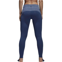 adidas Believe This High Rise Womens Long Yoga Tights - Blue