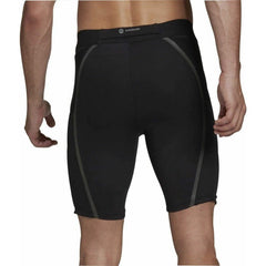 adidas Saturday Mens Short Running Tights - Black