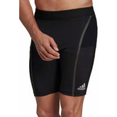 adidas Saturday Mens Short Running Tights - Black