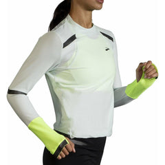 Brooks Carbonite Long Sleeve Womens Running Top - Grey