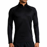 Brooks Dash Half Zip Long Sleeve Mens Running Top - Black
