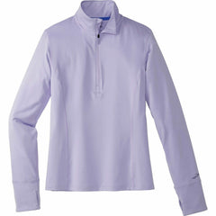 Brooks Dash Half Zip Long Sleeve Womens Running Top - Purple