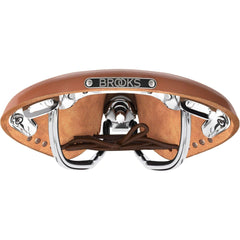Brooks England B17 Carved Leather Womens Short Saddle - Brown