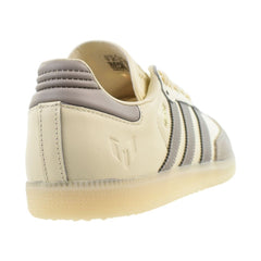 Adidas Samba Messi Men's Shoes Cream White/Light Brown/Gold jq0266