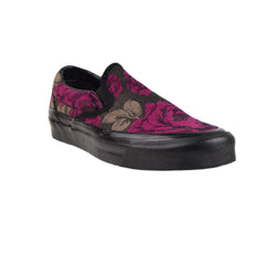 Vans Anaheim Factory Classic Slip-On 98 DX Roses Men's Shoes Black-Red