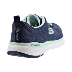 Skechers Flex Appeal 3.0 First Insight Womens Shoes Navy/Aqua