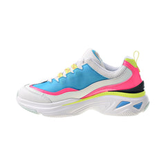 Skechers Energy Racer-She's Iconic Women's Shoes White-Blue-Pink