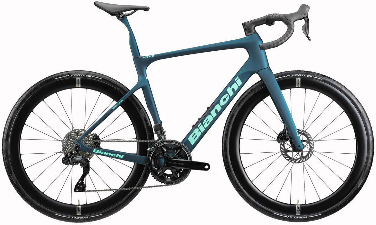 Bianchi Infinito Pro 105 Di2 Carbon Road Bike 2026 - Petrol Celeste