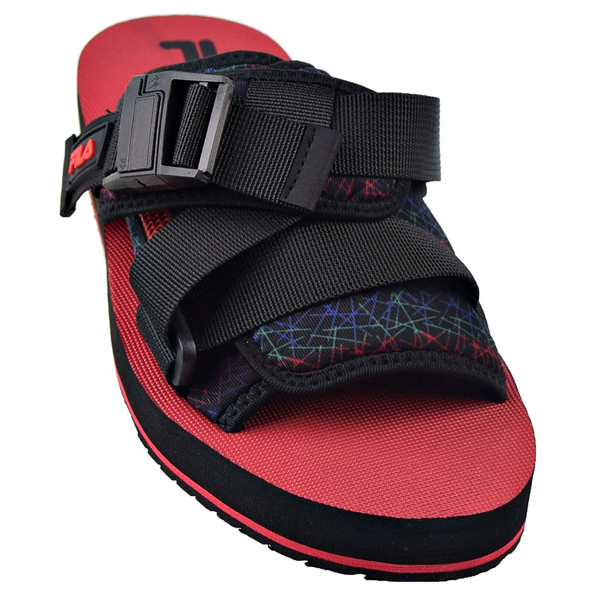 Fila Men's Sol-Slides V2 Black-Amazon-Electric Blue