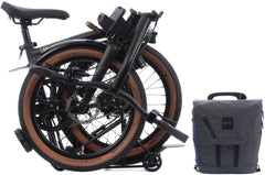 Brompton Electric G Line V2 with Roller Frame 4 Speed Folding Bike - Space Black