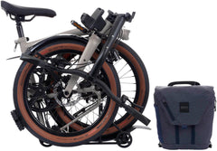 Brompton Electric G Line with Roller Frame 4 Speed Folding Bike - Traildust White