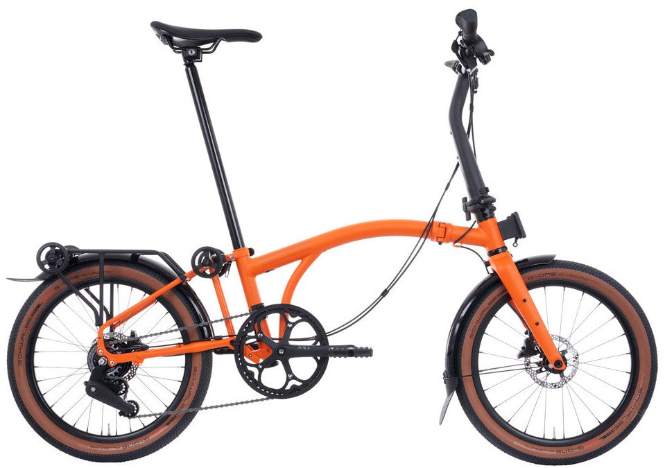 Brompton G Line with Roller Frame 8-Speed Folding Bike - Adventure Orange