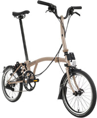 Brompton C Line 12-Speed Folding Bike - Dune Sand