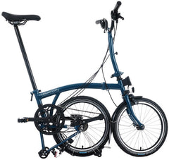 Brompton C Line 12-Speed Folding Bike - Ocean Blue