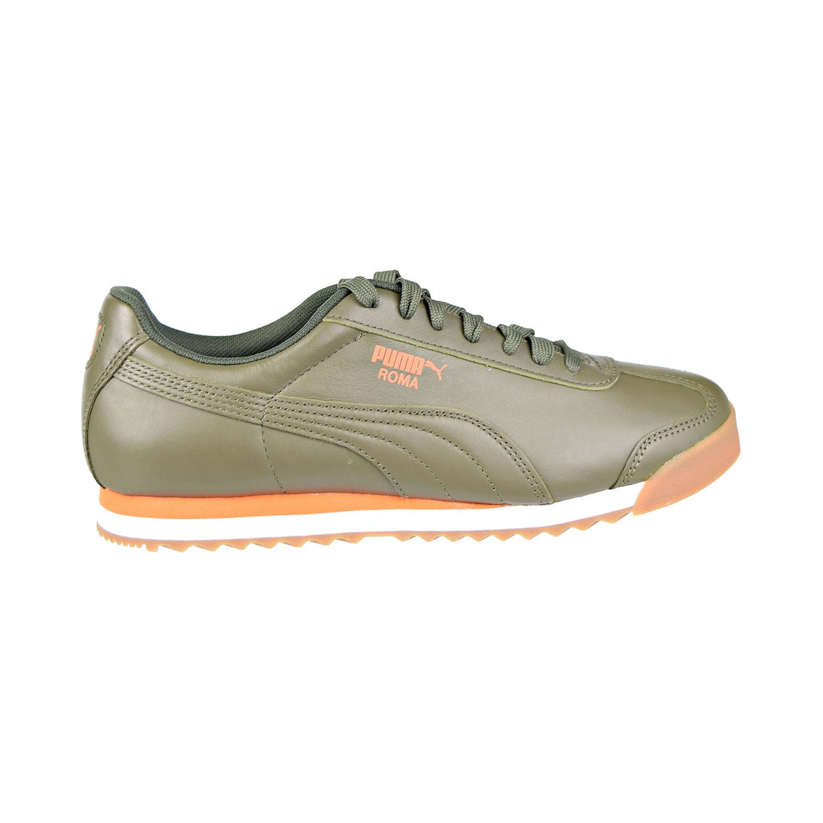 Puma Roma Classic Gum Men's Shoes Forest Night/Firecracker