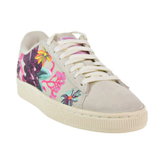 Puma Suede Hyper Emb Women's Shoes Whisper White/Orchid
