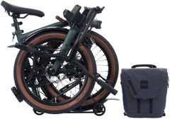 Brompton Electric G Line V2 with Roller Frame 4 Speed Folding Bike - Forest Green