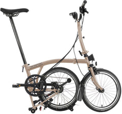 Brompton C Line 12-Speed Folding Bike - Dune Sand