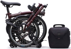 Brompton C Line eMotiq 4-Speed Electric Folding Bike - Red Plum