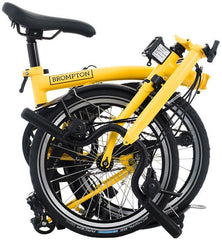 Brompton C Line 12-Speed Folding Bike - Bumblebee Yellow