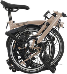 Brompton C Line 12-Speed Folding Bike - Dune Sand