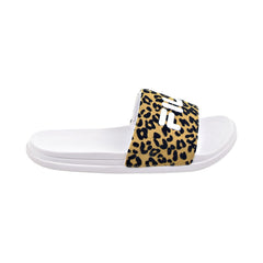 Fila Drifter Lux Wild Women's Slide Sandals White-Leopard