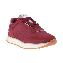 Lacoste L-Spin Deluxe Textile SMA Men's Shoes Burgundy-Off White