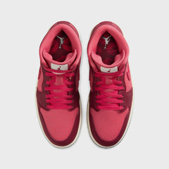 Jordan WMNS Air Jordan 1 Mid SE - Team Red / Sierra Red / Pueblo Red / Pale Ivory