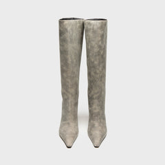 Alexander Wang Vera Boot - Black Crackle Grey