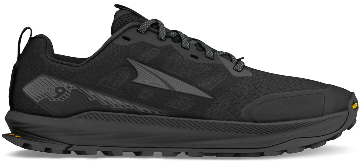 Altra Lone Peak 9+ WIDE FIT Mens Trail Running Shoes - Black