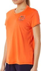 Asics FujiTrail Logo Short Sleeve Womens Running Top - Orange