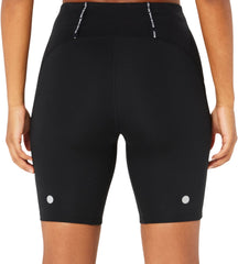 Asics Road High Waist 8 Inch Sprinter Womens Short Running Tights - Black