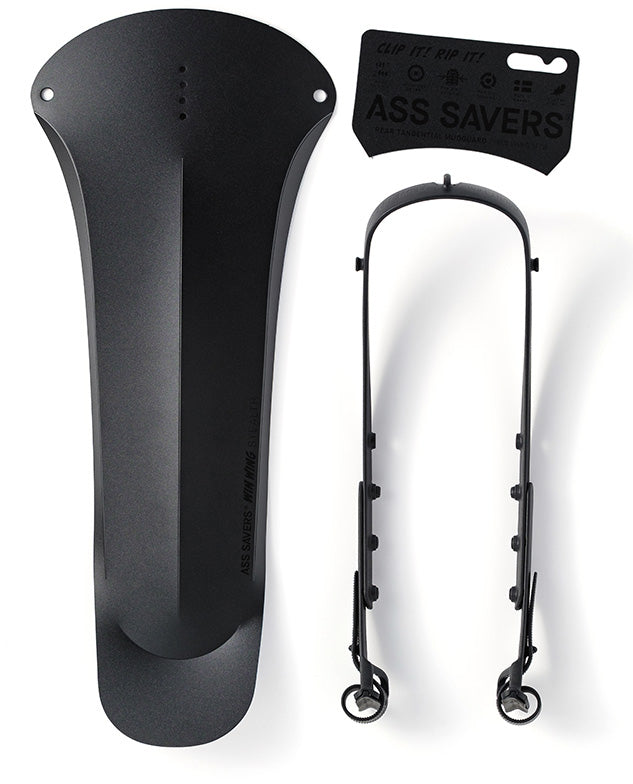 Ass Savers Win Wing MTB Rear Mudguard - Stealth Black