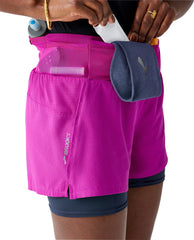 Brooks 3 Inch high Point 2.0 2 in 1 Womens Running Shorts - Pink