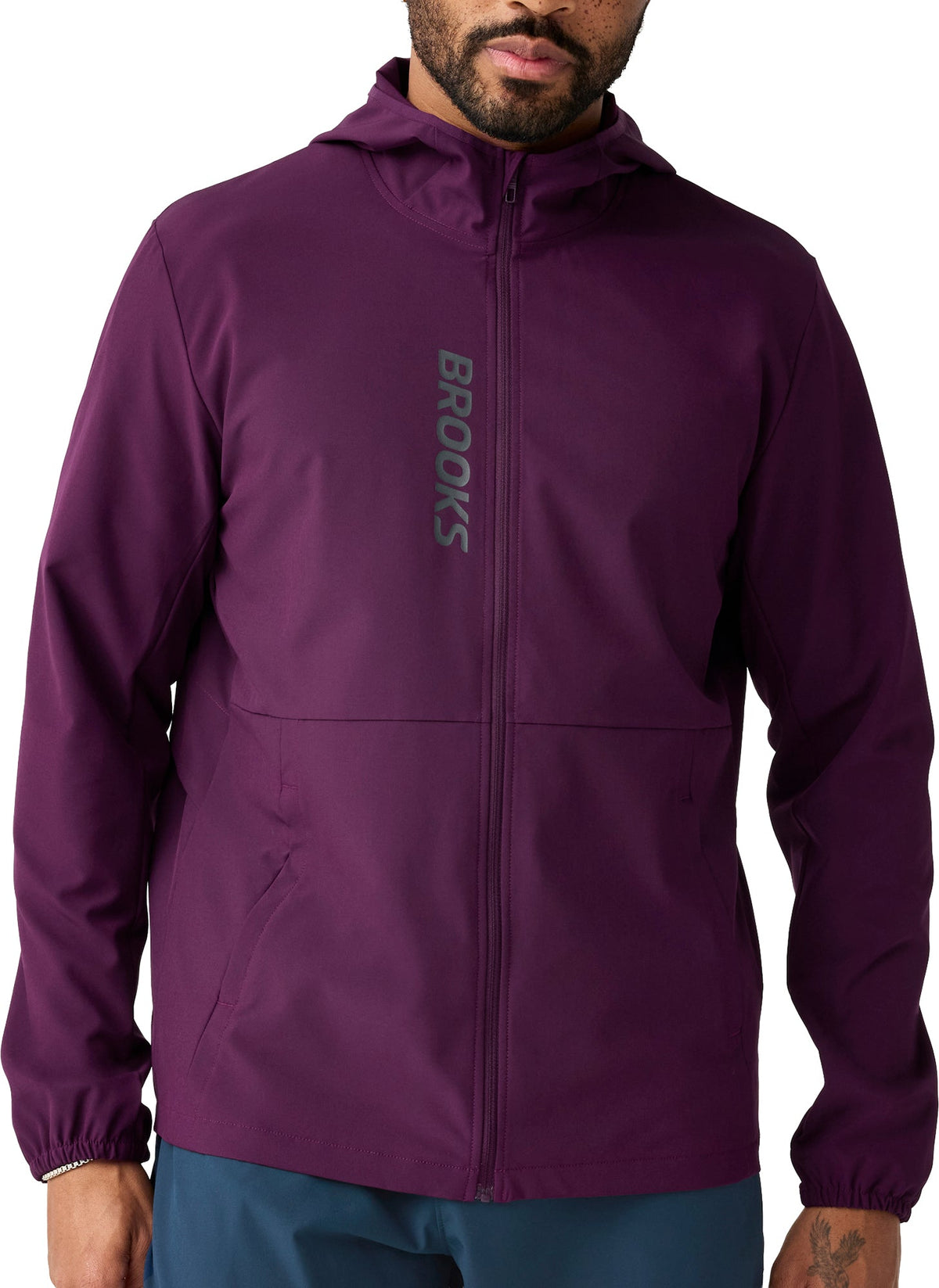 Brooks Canopy Mens Running Jacket - Purple