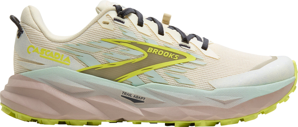 Brooks Cascadia 19 WIDE FIT Womens Trail Running Shoes - Cream