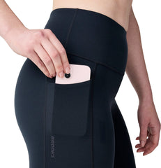 Brooks Chaser Womens 7/8 Running Tights - Black