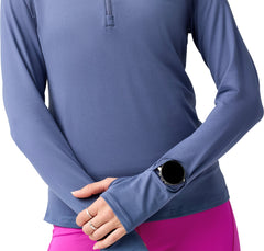 Brooks Dash 3.0 Half Zip Long Sleeve Womens Running Top - Blue