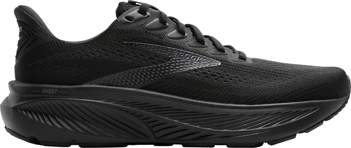 Brooks Ghost 17 WIDE FIT (2E) Mens Running Shoes - Black
