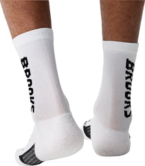 Brooks Ghost Crew Running Socks - White