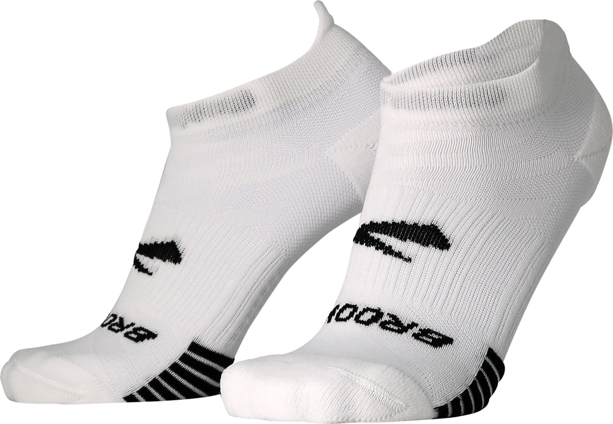Brooks Ghost Lite No Show (2 Pack) Running Socks - White